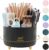 SKYDUE 360 Degree Rotating Desk Organizer, Dual-Purpose Pencil Pen Holder for Desktop, Rotating Desk Pen Organizer with 5 Slots, Office Supplies, Pencil Cup for Office, School, Home