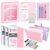SKYDUE Pink School Supplies Set – 1″ 3-Ring Binder, 2 Expanding File Folders, 3 Spiral Notebooks, 8 Tab Dividers & Pencil Pouch – Cute Stationery for High School Stude, College Essentials