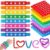 Skylety 120 Pack Paw Print Party Favors Paw Print Pop Tubes Sensory Toy for Kids Boys Girls Anxiety Colorful Pop Tubes Birthday Favors Classroom Rewards School Educational Learning Activity Supplies