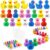 Skylety 24 Pcs Back to School Mini Resin Ducks Motivational Students Reward