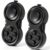 Skylety 2 Pcs Fidget Toys for Adult Controller Fidget Pad Stress Relief Cube Clicker Game Controller Sensory Educational Toy for ADHD Autism Relief Stress Anxiety (All Black Style)