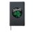 Slainte Cheers Good Health Irish Clover Hardcover Journal, Black