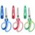 SLEMOON 5.5″ Left Handed Kids Scissors,Blunt Tip with Protective Cover