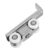Sliding Door Roller Pulley Set Stainless Steel for Closet Wardrobe