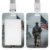 Sliding Id Badge Holder with Clear Window & Lanyard for Office