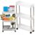 Slim 3-Tier Mobile Shelf Cart for Bathroom Kitchen Laundry Narrow Areas