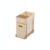 Slim Mobile Storage Cart, 3-Tier Rolling Utility Rack for Narrow Gaps, Beige (1 PC)
