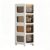 Slim Rolling Storage Cart, Tall Narrow Bathroom Storage Cabinet with 5 Tiers and Drawers, Versatile Storage Solution for Kitchen, Laundry, and More