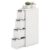Slim Storage Drawers, Plastic Organizers w/Hidden Wheels for School Supplies, Crafts, Files & Towels, Under Table Rolling Cart for Dorm, Home & Office