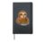 Sloth Pasta Cartoon Hardcover Journal, Black