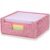 SlowVibes Bling Pink Sticky Note Holder, Glitter 3.94 x 3.94 Inch Notepad Holder Sticky Note Dispenser, Thick Rhinestone Desk Organizer for Office, Home, Dorm, Classroom Desk,Gift for Women Girls