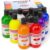 Smallbudi 8 Colors Large Washable Paint Set for Kid (8.45oz,250 ml), Bulk Acrylic Paint Supplies Non Toxic Children Tempera Paint for Art, Craft, DIY, Poster & Finger Paint, Face, School Home Classroom Party