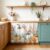 Small Cabinet Curtains for Kitchen Under Sink Skirt for Bathroom Coastal Fall Dishwasher Curtain Cover Thanksgiving Orange Pumpkin Leaves Coral Desk Curtain Skirt Drape for Classroom Laundry 10″x11″