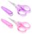 Small Craft Scissors, 3.5″ Travel Scissors Tsa Spproved Compact Stainless Steel TSA Approved Scissor Carry on for Travel, Sewing, Embroidery, Crafts, Knit (Pink, Purple)