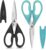 Small Kitchen Scissors 8-inch, iBayam 2 Pack Kitchen Shears All Purpose