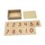 Small Number Cards Wooden Educational Tool with Box