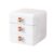 Small parts organizer Rganizer Desktop Storage Box Desk With Drawers Clear drawers(3 Layer White)