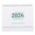Small Standing Desk Calendar Compact Flip Calendar