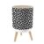 Small Trash Can with Lid Composition Book Cover Seamless Abstract design black composition 1.8 Gallon/7L Garbage Can Waste Bin with Press Top Lid Legs Waste Basket for Bathroom Kitchen Bedroom