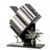 Small Tree Bookshelf, 3 Tier Wood Mini BookShelf for CDs/Books, Dark Black