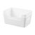 Small White Plastic Storage Bins 2-Pack, 16.5 x 24.1 x 10.2 cm