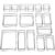 SMARTAKE 16-Piece Drawer Organizer with Non-Slip Silicone Pads, 5-Size Desk Storage Tray for Makeup, Jewelries, Utensils in Bedroom Dresser, Office and Kitchen, Clear