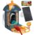 Smart Bird Feeder with Camera Outdoor Birdhouse: AI Identifies 11000+ Species, 2K HD with Arrival Alerts, Attracts Hummingbirds, Dual Squirrel-Proof, Solar Powered, Gifts for Bird Lovers Mom Dad(Blue)