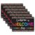 Smart Poly Computer Mouse Pad, 8″ x 10″, Everyone is Welcome Here, Hearts, Pack of 6