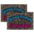 Smart Poly Welcome Mat with Slip Resistant Backing, 15.5″ x 23.5″, Confetti, Sprinkle Kindness Everywhere, Pack of 2
