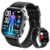 Smart Watch for Men Women (Answer/Make Calls), 1.95″ AMOLED Screen Fitness Watch Real-Time Monitoring of Heart Rate/Sleep Auality/Body Temperature/Stress, SOS Button, 3ATM Waterproof for iOS Android