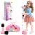 SMBLCE Stand Karaoke Machine for Kids, 2 Wireless Microphones, RGB Lights