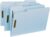Smead 100% Recycled Pressboard Fastener File Folder, 2 Fasteners, 1/3-Cut Tab, 1″ Expansion, Legal Size, Blue, 25 per Box (20000) (Pack of 5)