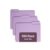 Smead Colored File Folder, 1/3-Cut Tab, Letter Size, Lavender, 100 per Box (12443)
