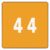 Smead DCC Color-Coded Numeric Label, 4, Label Roll, Orange, 250 Labels per Roll (67424)