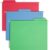 Smead FasTab Hanging File Folder, 1/3-Cut Built-in Tab, Letter Size, Assorted Primary Colors, (64053) 18 Count (Pack of 10)