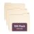 Smead File Folders Letter Sized, 1/3-Cut Tab, Assorted Positions, Letter Size Manila Folders, 100 Per Box (10381)