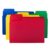 Smead Poly File Folders, SuperTab, 1/3-Cut Tabs, File Folders Letter Size, Assorted Primary Colors, Office Supplies, School Supplies, 12 Count (10516)