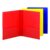 Smead Poly Two-Pocket Folder, Three-Hole Punch Prong Fasteners, Letter Size, Red, Yellow, Blue, 6 Folders Total (87746)
