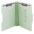 Smead Pressboard Fastener File Folder with SafeSHIELD, 2, 1/3 Cut Tab, 76 Mm Expansion, Legal Size, Gray, Green, 25 Count, 19944