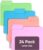 Smead SuperTab File Folders, Oversized 1/3-Cut Tab, Letter Size, Assorted Bright Colors, 24 per Pack (11957) (Pack of 10)