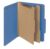 Smead Value Filing 100% Recycled Pressboard Classification File Folder, 2 Dividers, 2″ Expansion, Letter Size, Dark Blue, 10 per Box