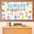 Smile Face Bulletin Board Set Always Happy to See You Classroom Wall Decor