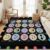 Smiley Face Emotion Area Rug for Classroom, 5x6ft, ABC Alphabet Rugs