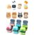 Smilo 8 Pack Animal and 6 Pack Robot Pencil Sharpeners