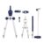 SM SunniMix 2 Pieces Drawing Compass Adjustable Precision Compass Set Professional Geometry Compass Kit Circle Drafting Compass with Extension
