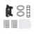 SM SunniMix Number Mount Seatpost Plate Bracket Holder PVC Construction Quick Release Feature Compact Lightweight Suitable for Road Bike Activity
