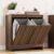 Smuxee Double Tilt Out Laundry Hamper Cabinet, Hidden Laundry Cabinet with Double Baskets, Walnut Trash Can for Bathroom, Living Room, Kitchen