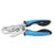Snail Tail Scissors Cutter Stainless Steel with Rubber, Blue