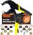 Snap Tool for Boat Covers, Heavy Duty Snap Fastener Tool, Snap Installation Tool with 320 PCS 4 Color 15mm Metal Snaps for Fabric