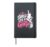 Snowboarding SHRED LIKE A GIRL Funny Snowboard Girl Hardcover Journal, Black